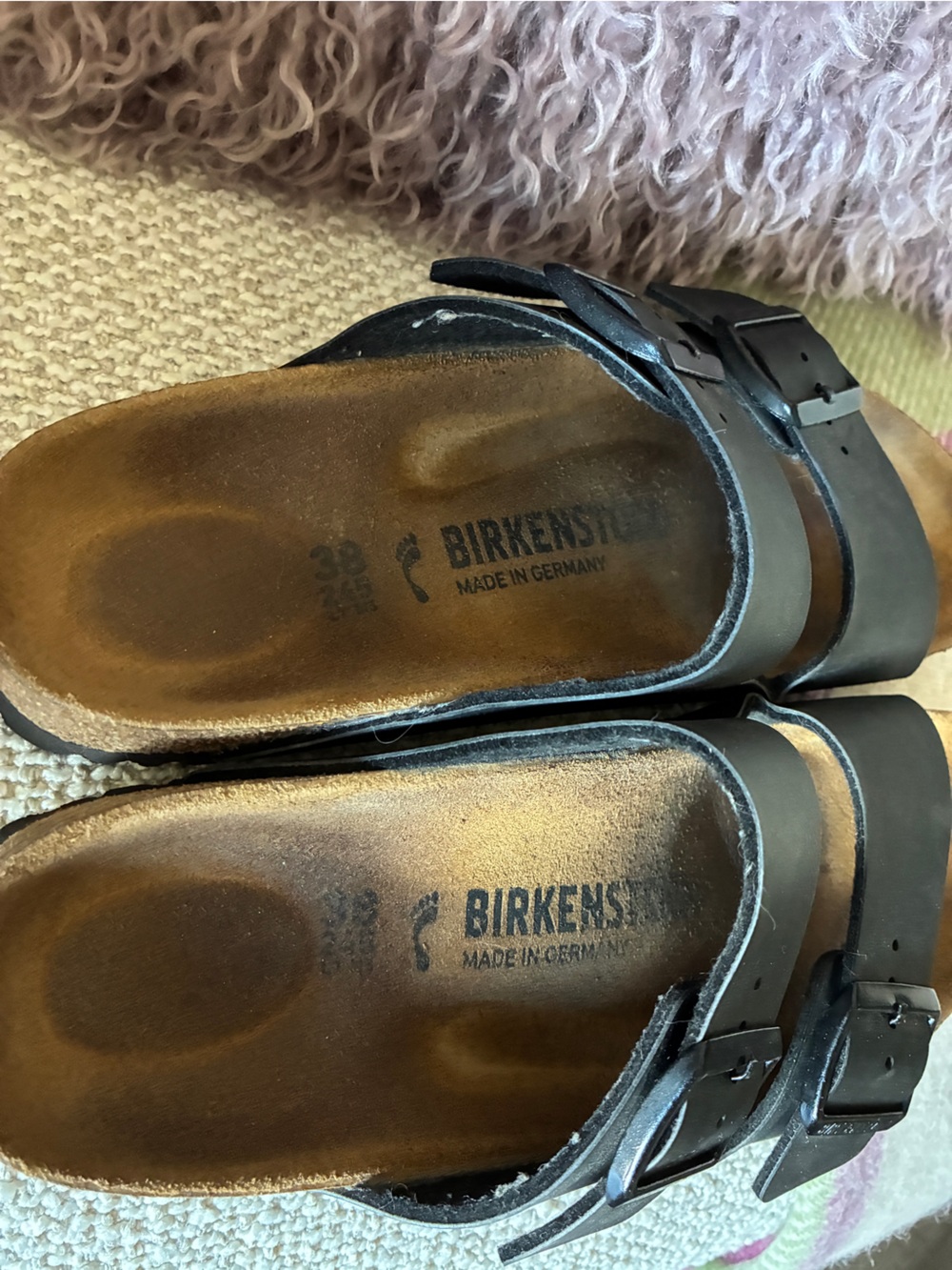 Birkenstock Black Two-Strap Arizona Sandals - Picture 2 of 7